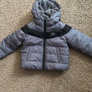 Black and Gray Boys Nike Coat 12 months worn twice $32